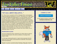 Tablet Screenshot of foxvalleyfitness.com